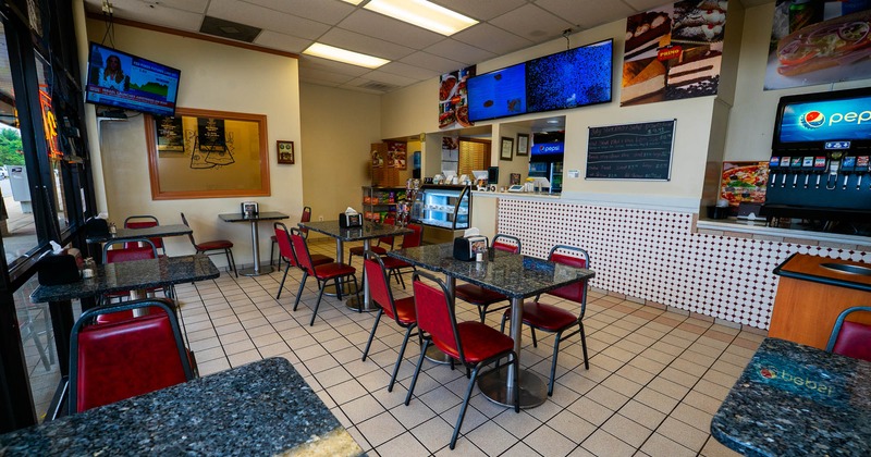 Interior, dining area