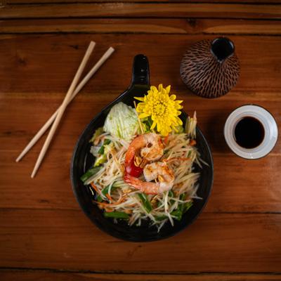 Papaya Salad with Shrimp.