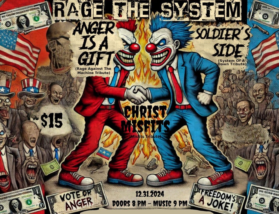 NYE - Anger is a Gift + Soldiers Side + ChristMisfits at Mag Bar!! event photo