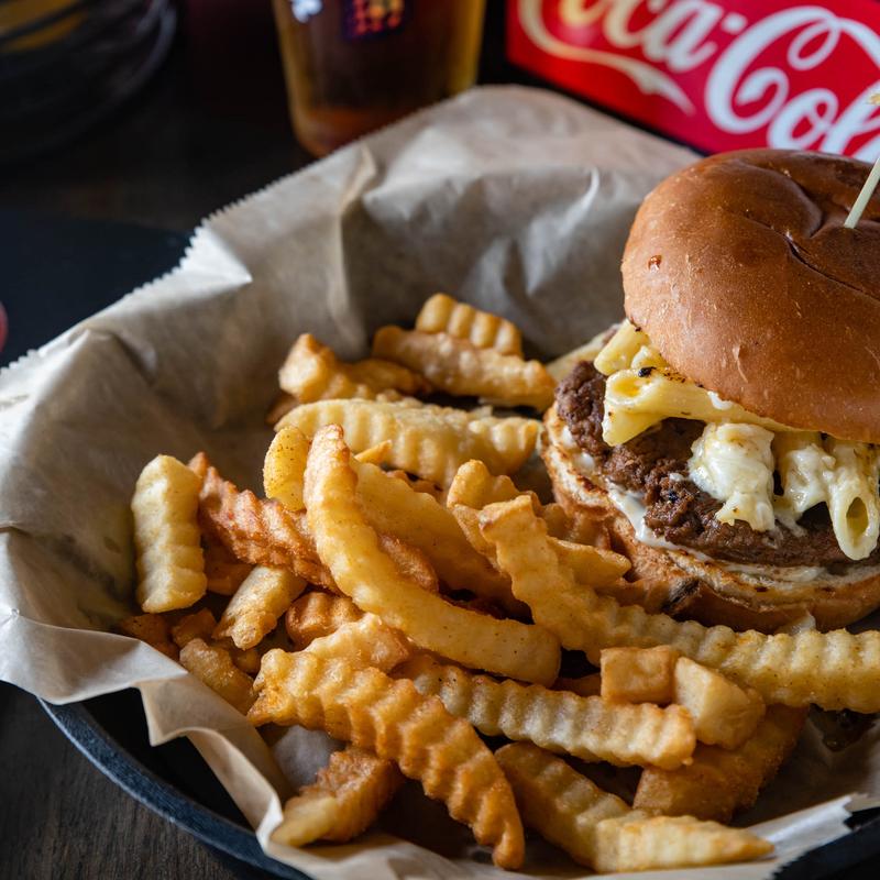 Mac & Cheese burger photo