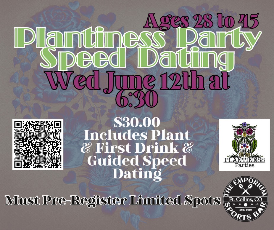 Plantiness Party Speed Dating Ages 28 to 45 event photo