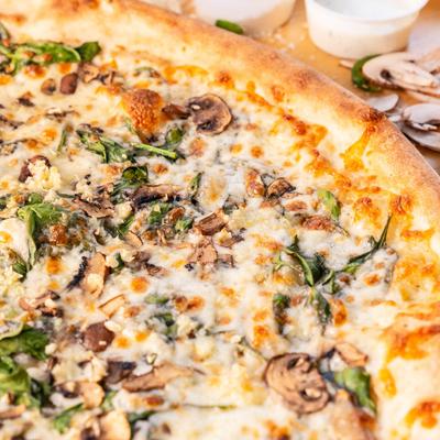 Veggie pie, close up