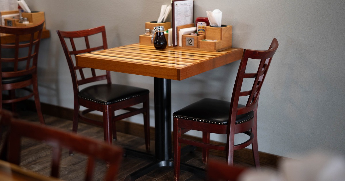 Dining table and chairs