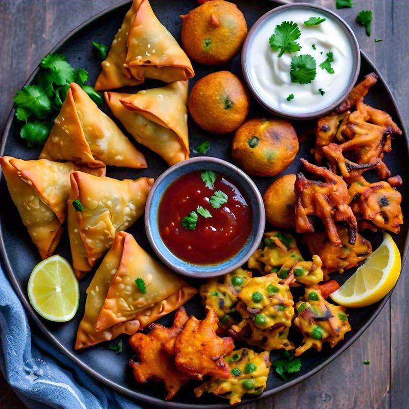 Vegetarian Mixed Appetizer Plate photo