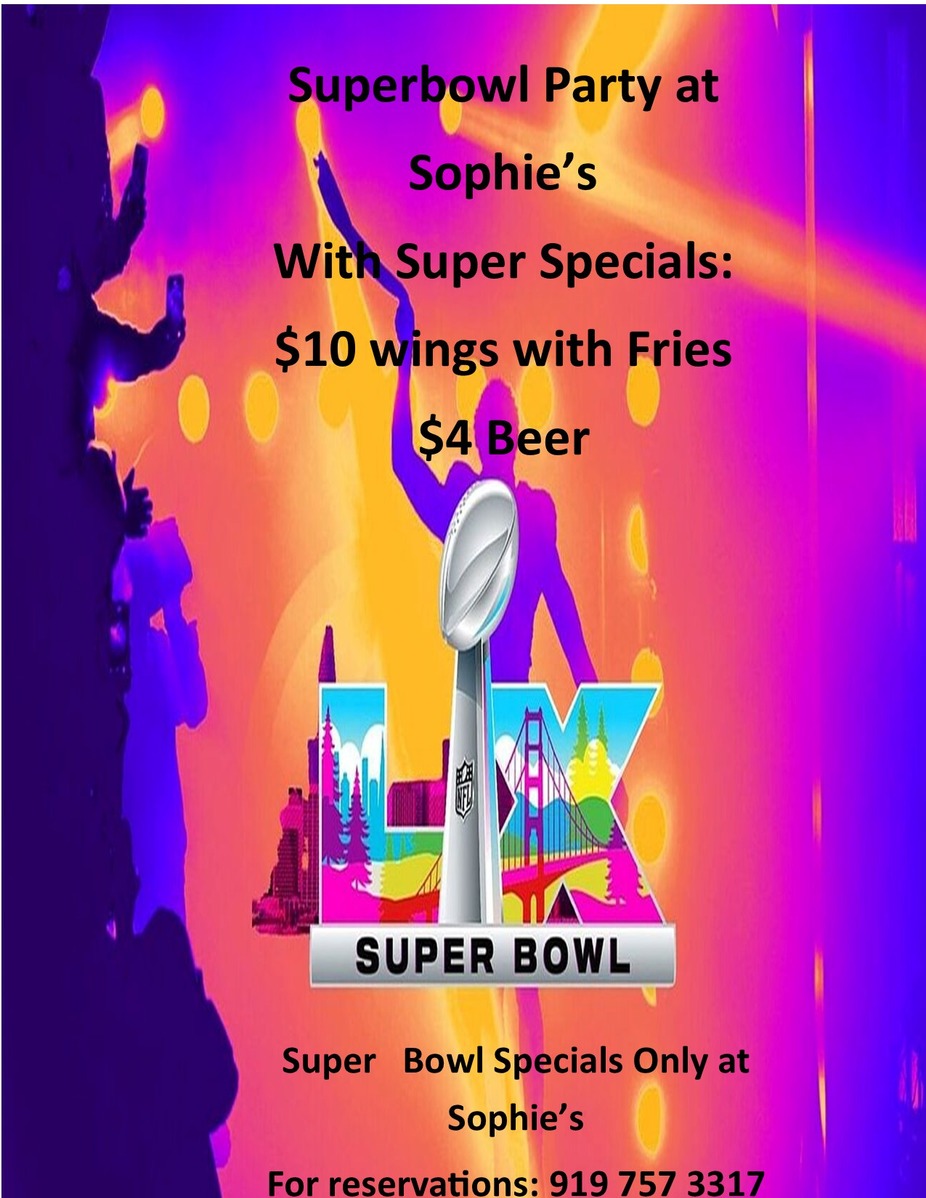 Super Bowl with Super Specials at Sophie's event photo