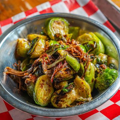 Brussels sprouts and bacon.