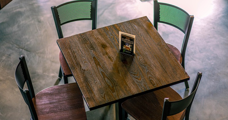 Interior, table for four