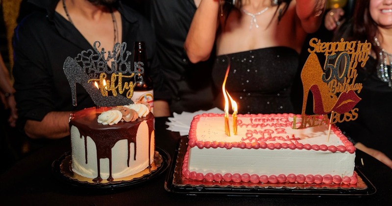 Decorated birthday cakes