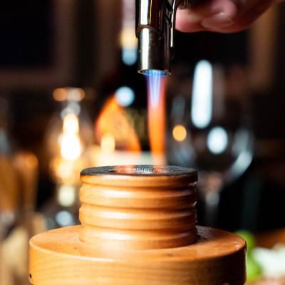 A preparation of a drink.