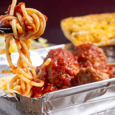 Spaghetti and meatballs.