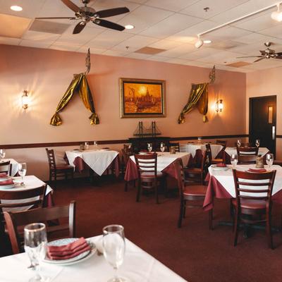 The restaurant's interior.