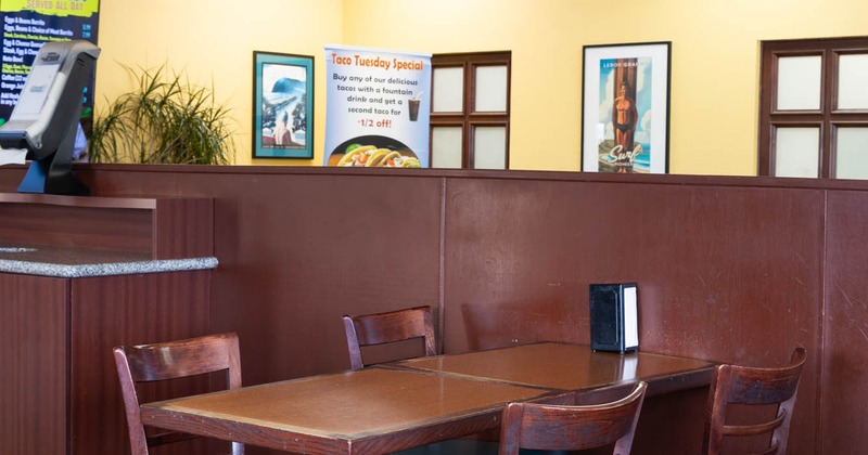 Interior, dining area