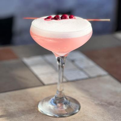 Cranberry Sour cocktail.