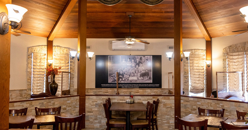 Interior, tables and chairs, restaurant decoration