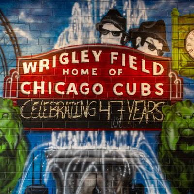 Restaurant mural art.