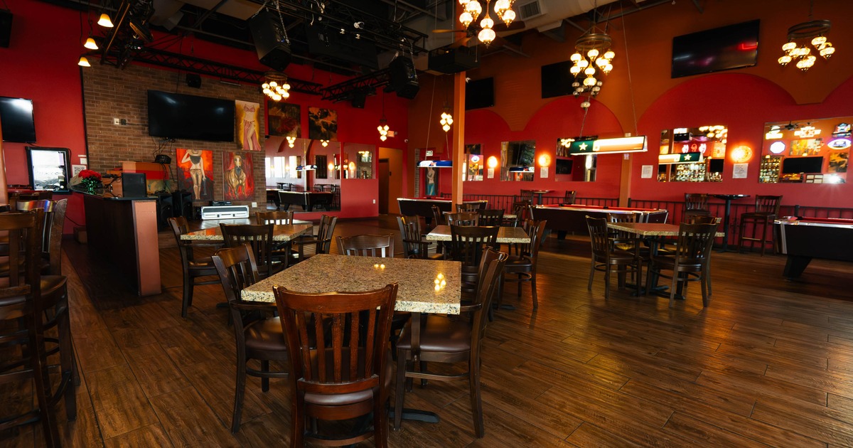 Interior, tables and chairs ready for guests