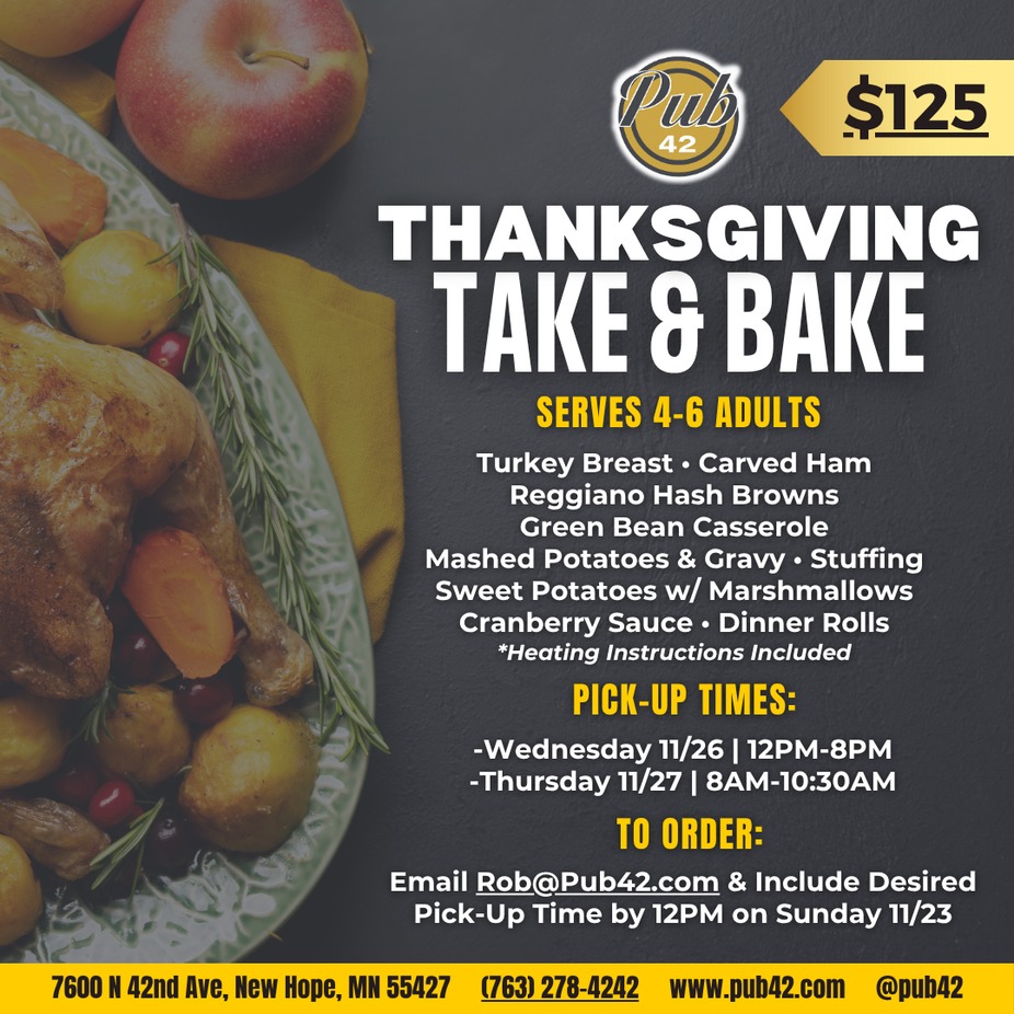 Thanksgiving Take & Bake event photo