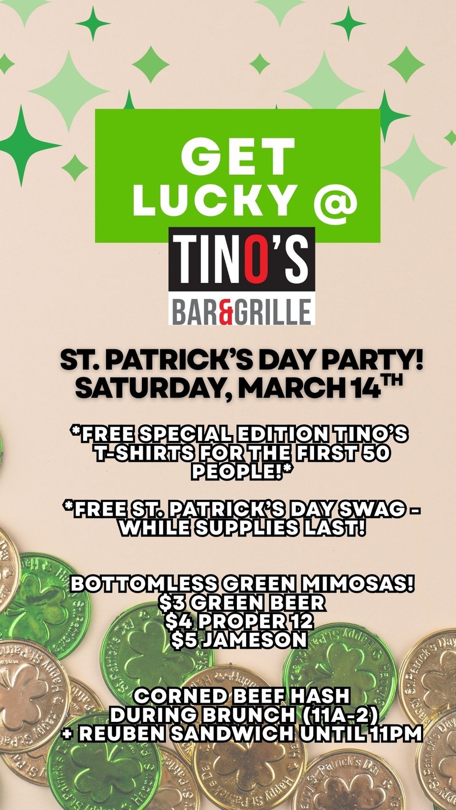 St. Patrick's Day Lucky at Tino's event photo
