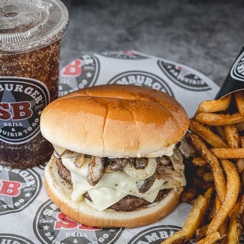 #7 1/2 lb. DBL Mushroom Swiss Burger photo