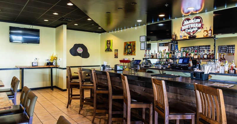 Interior, bar area
