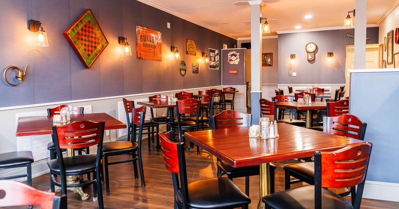Interior, dining area