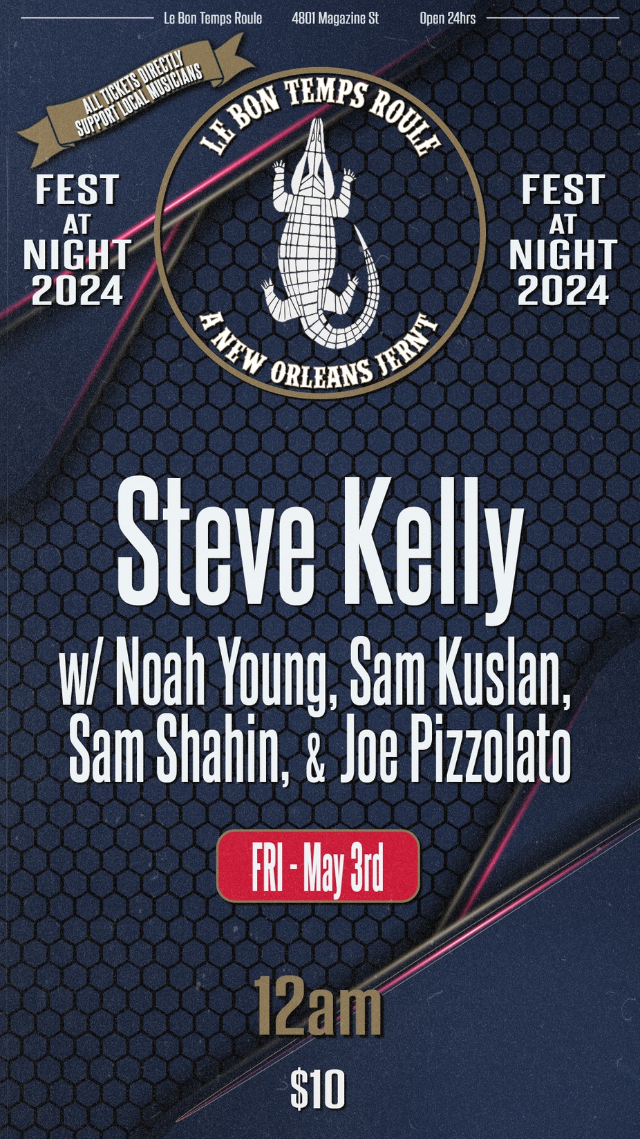 Steve Kelly w/ Noah Young, Sam Kuslan, Sam Shahin, Joe Pizzolato, & Rick Lollar event photo
