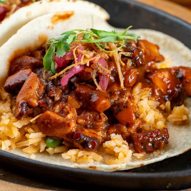 Taco de Pulpo Estilo Triciclo (*GF) photo