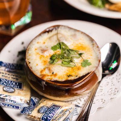 French onion soup.