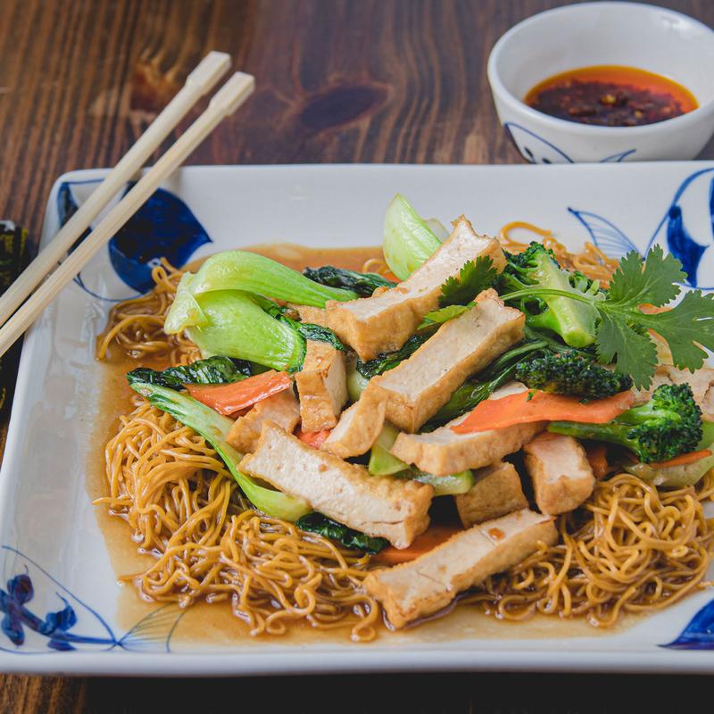 Tofu Stir-fried Egg Noodle photo