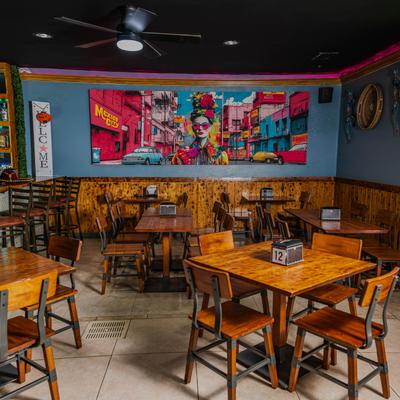 The restaurant's interior.