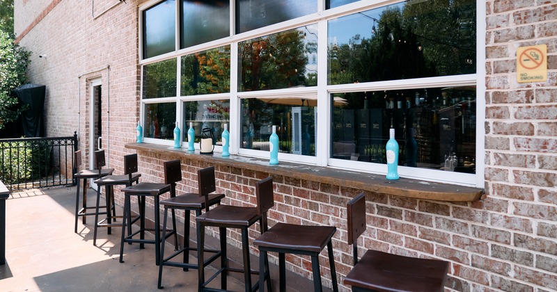 Exterior, bar table, chairs