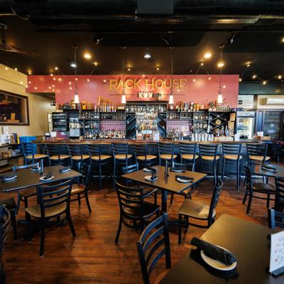 Interior, dining and bar areas.