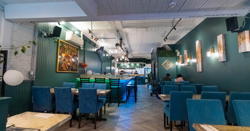 Interior, dining area