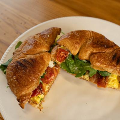 A plate of Harvest Morning Sandwich.