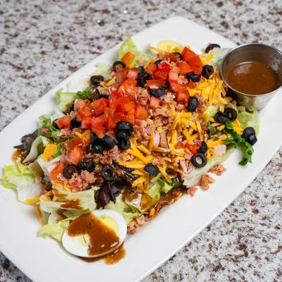 Copper Club Salad with Dressing.