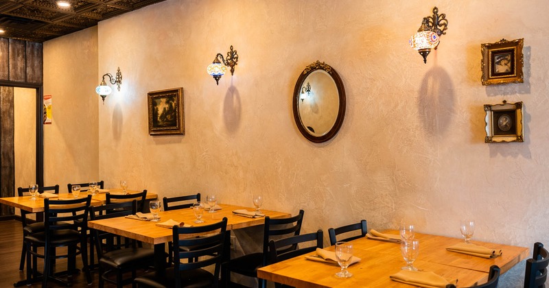 Interior, dining area