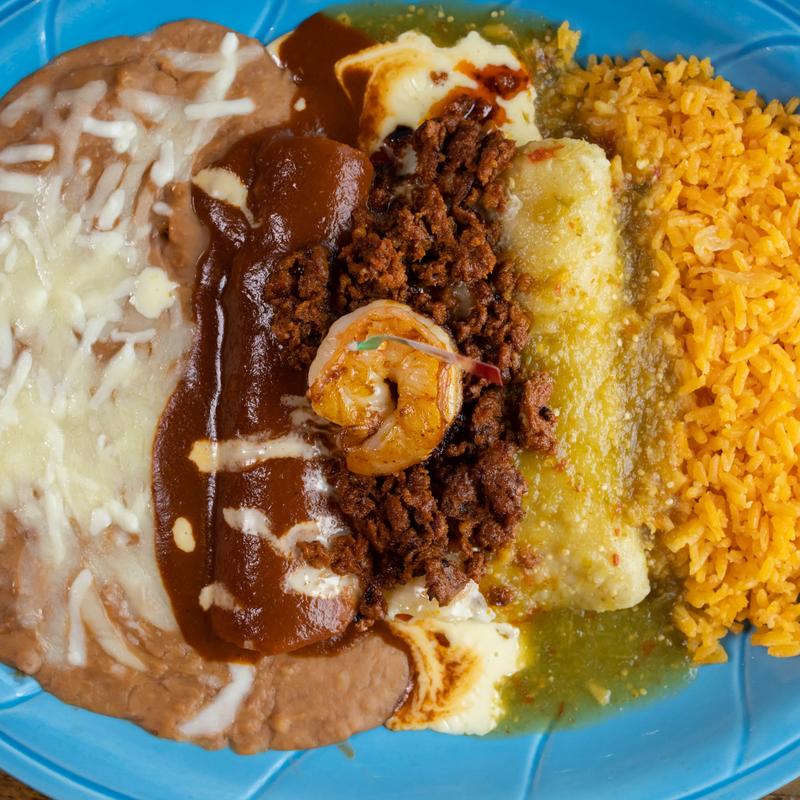 menu item 13 of 15, Shrimp Enchiladas