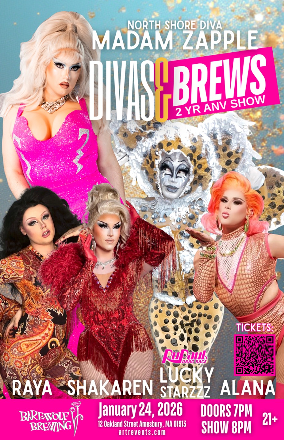 Divas & Brews 2 Year Anniversary Drag Show! event photo