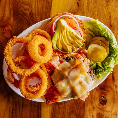Avocado Bacon Cheeseburger