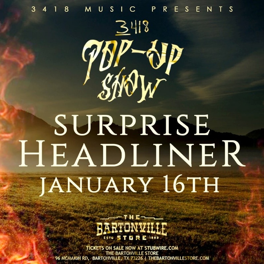 3418 Pop-up Show - Surprise Headliner event photo