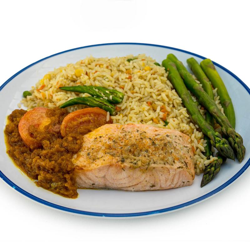 Broiled Salmon Dinner photo