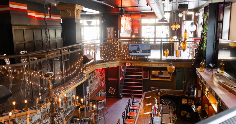 View of downstairs area from above