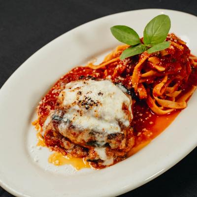 Eggplant Parnigiana.