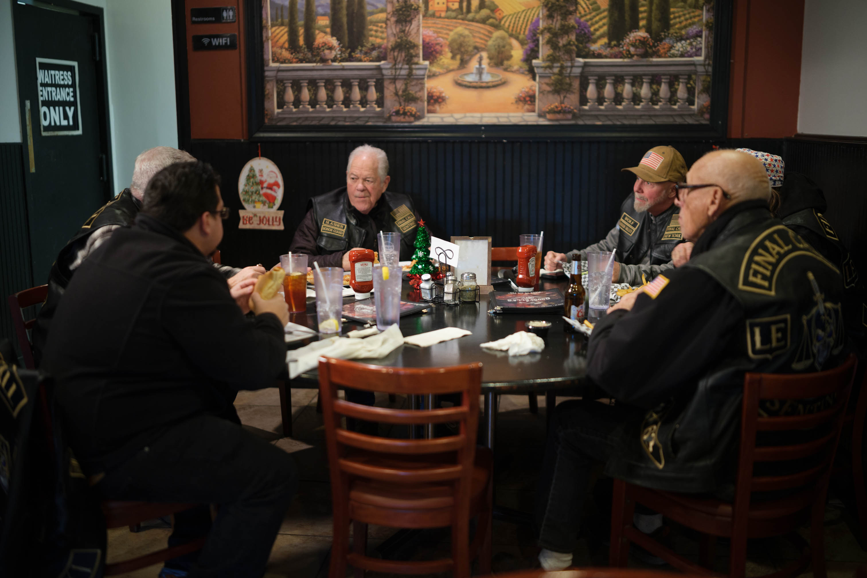 Guests enjoying a delicious meal at Goodfellas