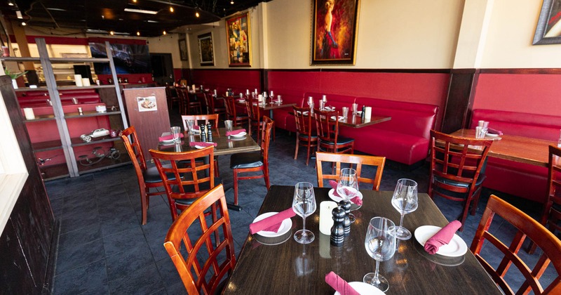 Interior, dining area