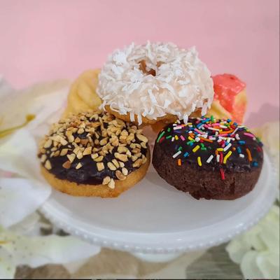 An assortment of donuts.