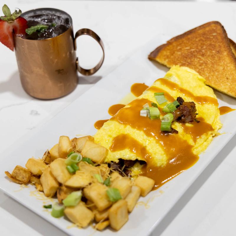 Mediterranean omelette photo