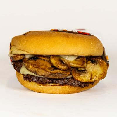Mushroom cheeseburger.
