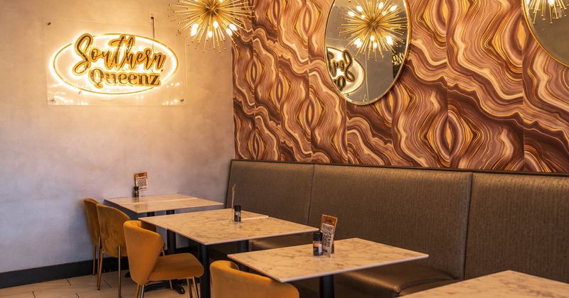 Interior, dining area