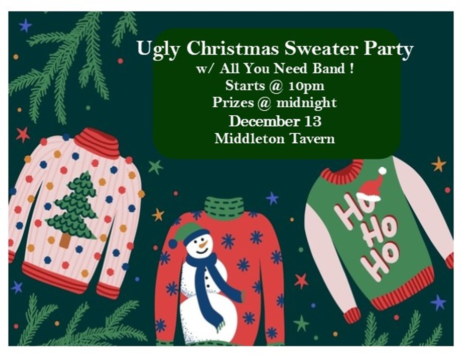 Ugly Sweater Party With All  You Need Band event photo